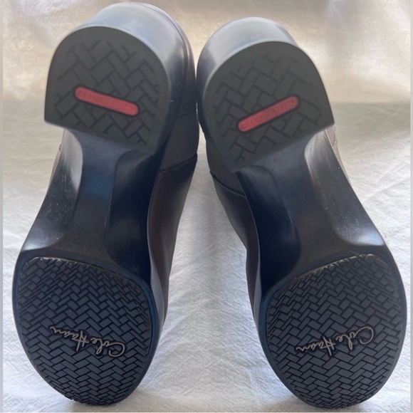 Cole Haan with Nike Air Size 7B Chunky Heel Boot Brown - Picture 5 of 5